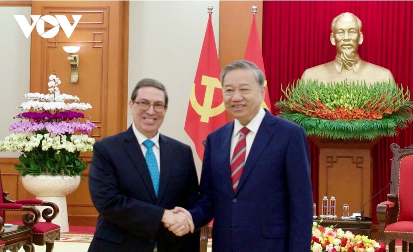 Party chief receives Cuban Foreign Minister in Hanoi